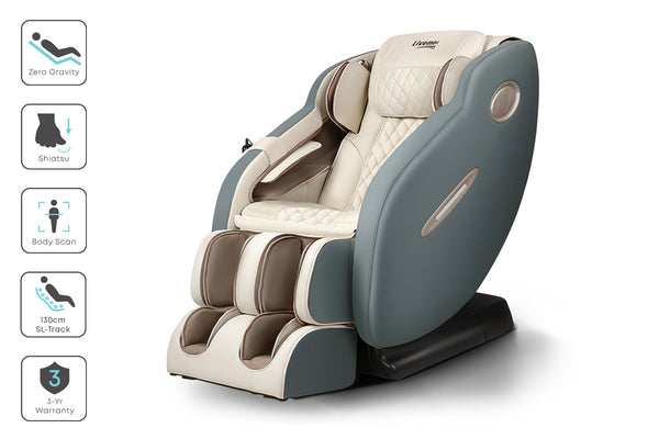Livemor Electric Massage Chair Recliner SL Track Shiatsu Heat Back Massager freeshipping - Awezingly