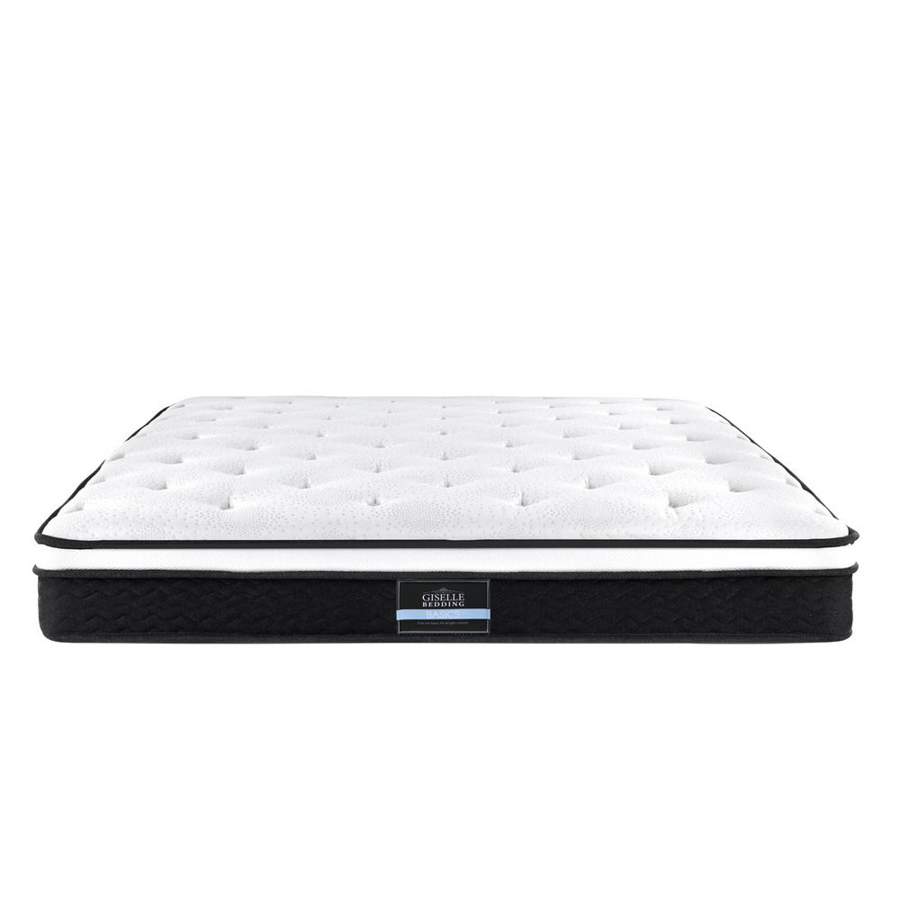 Giselle Bedding Bonita Euro Top Bonnell Spring Mattress 21cm Thick Double Giselle Bedding
