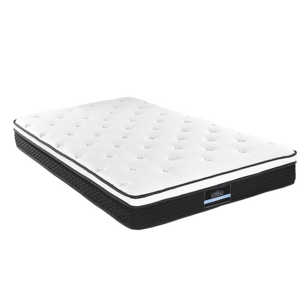 Giselle Bedding Bonita Euro Top Bonnell Spring Mattress 21cm Thick – Single Giselle Bedding