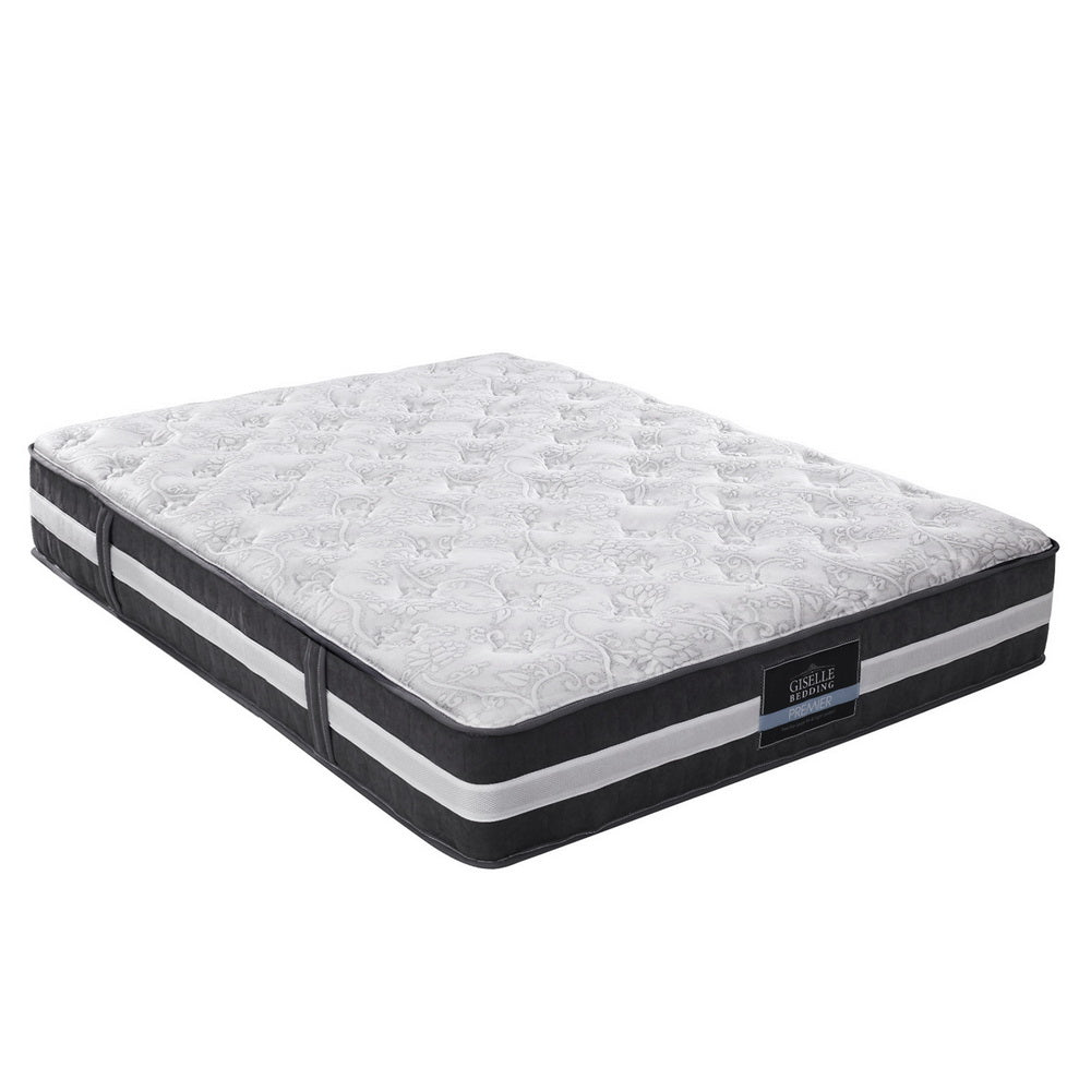 Giselle Bedding Lotus Tight Top Pocket Spring Mattress 30cm Thick Double Giselle Bedding