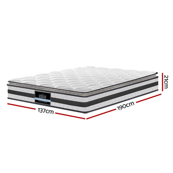 Giselle Bedding Normay Bonnell Spring Mattress 21cm Thick Double Giselle Bedding