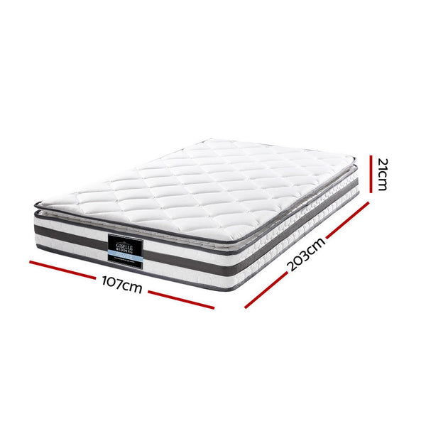 Giselle Bedding Normay Bonnell Spring Mattress 21cm Thick – King Single Giselle Bedding