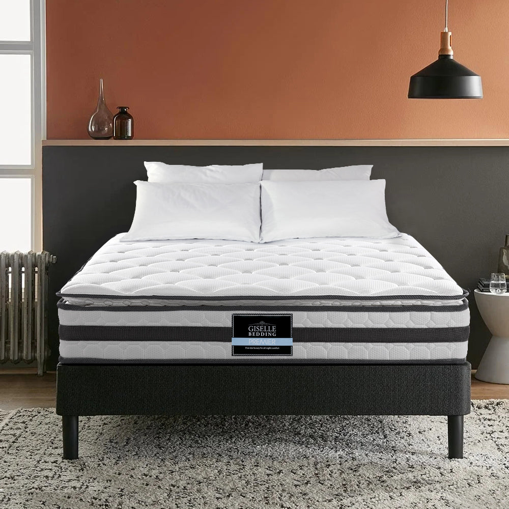 Giselle Bedding Normay Bonnell Spring Mattress 21cm Thick Queen Giselle Bedding