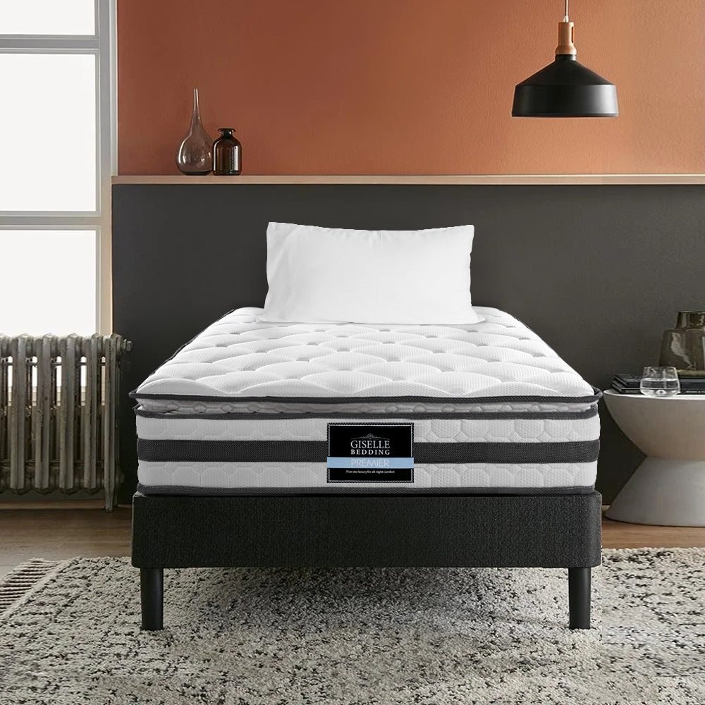 Giselle Bedding Normay Bonnell Spring Mattress 21cm Thick – Single Giselle Bedding