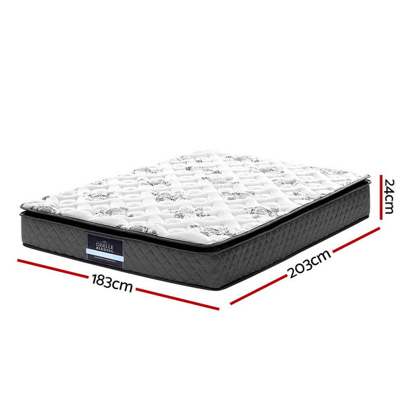 Giselle Bedding Rocco Bonnell Spring Mattress 24cm Thick King Giselle Bedding