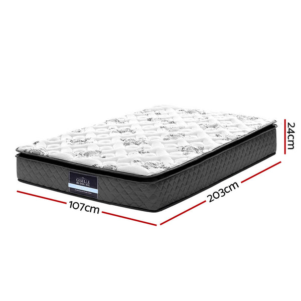 Giselle Bedding Rocco Bonnell Spring Mattress 24cm Thick King Single Giselle Bedding