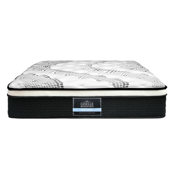 Giselle Bedding Como Euro Top Pocket Spring Mattress 32cm Thick King Single Giselle Bedding