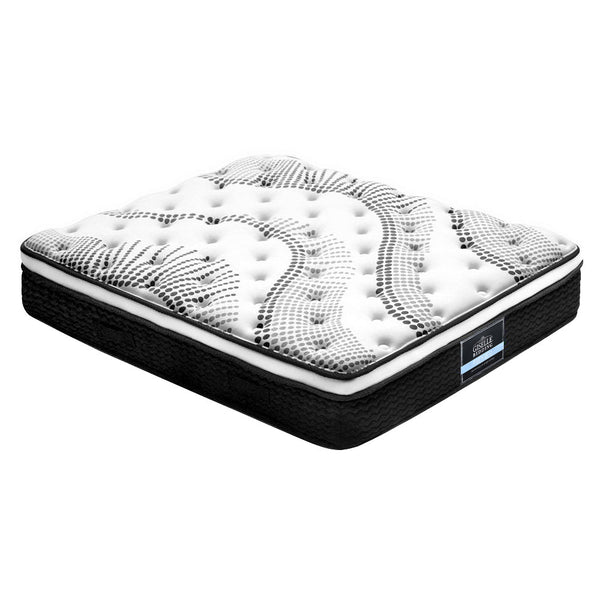 Giselle Bedding Como Euro Top Pocket Spring Mattress 32cm Thick Queen Giselle Bedding