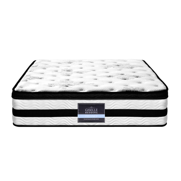 Giselle Bedding Algarve Euro Top Pocket Spring Mattress 34cm Thick King Single Giselle Bedding