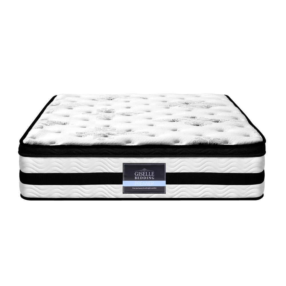 Giselle Bedding Algarve Euro Top Pocket Spring Mattress 34cm Thick – Single Giselle Bedding