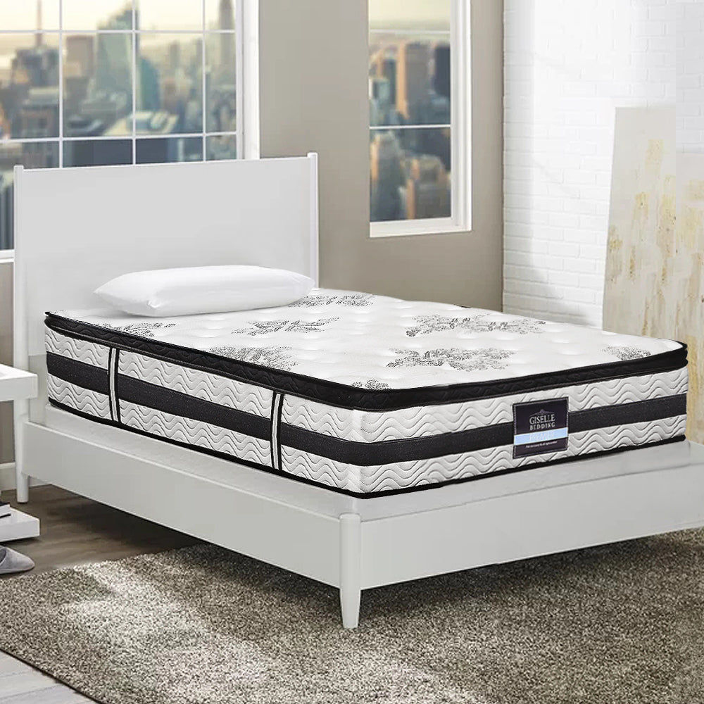 Giselle Bedding Algarve Euro Top Pocket Spring Mattress 34cm Thick – Single Giselle Bedding