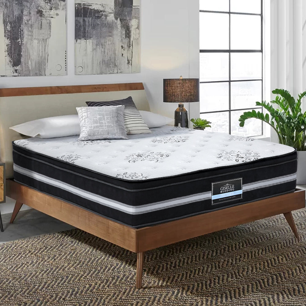 Giselle Double Size Mattress Bed COOL GEL Memory Foam Euro Top Pocket Spring Giselle Bedding
