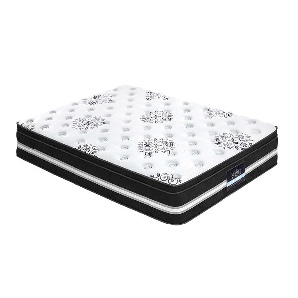 Giselle Bedding Donegal Euro Top Cool Gel Pocket Spring Mattress 34cm Thick Queen Giselle Bedding