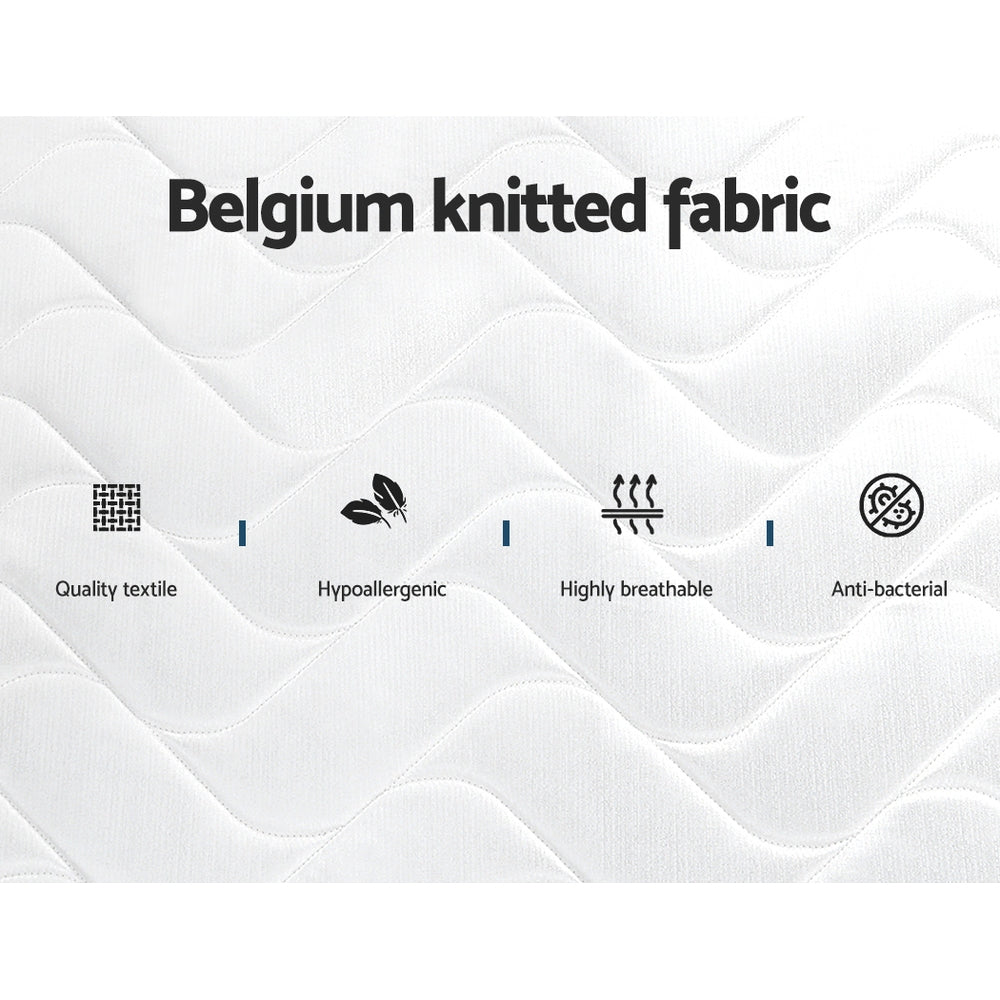 Giselle Mattress Medium Firm Mattresses Tight Top Bed Bonnel Spring 13cm SINGLE Giselle Bedding