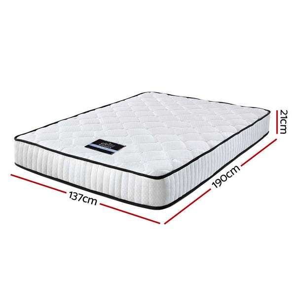 Giselle Bedding Peyton Pocket Spring Mattress 21cm Thick Double Giselle Bedding