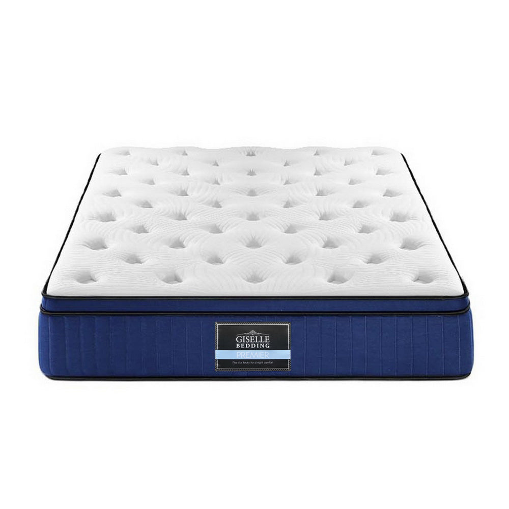 Giselle Bedding Franky Euro Top Cool Gel Pocket Spring Mattress 34cm Thick Queen Giselle Bedding