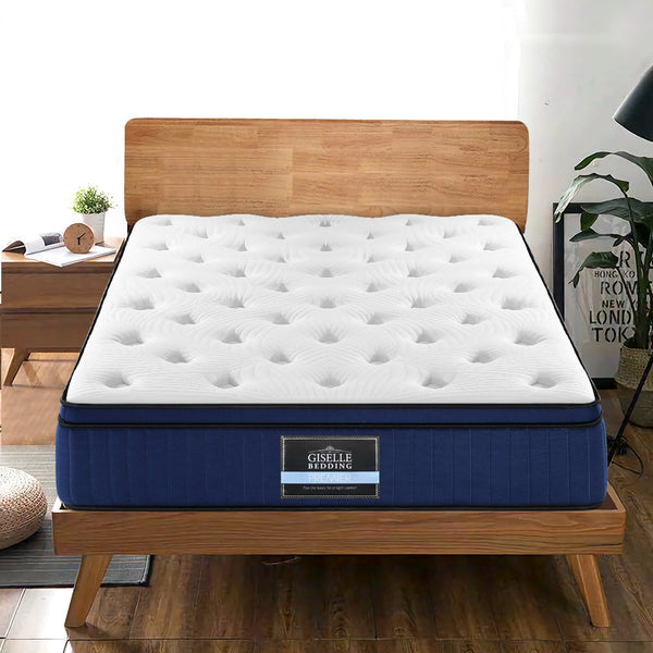 Giselle Bedding Franky Euro Top Cool Gel Pocket Spring Mattress 34cm Thick Queen Giselle Bedding
