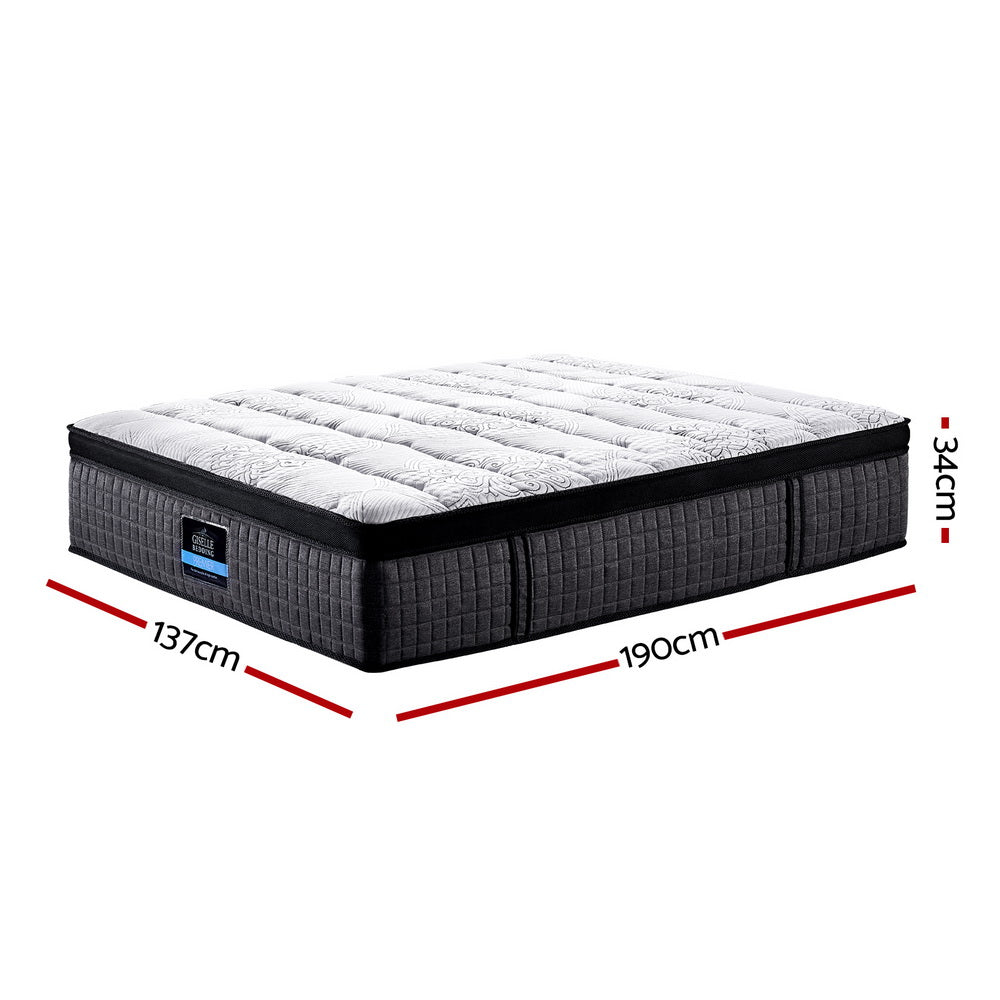 Giselle Double Mattress 9 Zone Pocket Spring Latex Foam Medium Firm 34cm Giselle Bedding