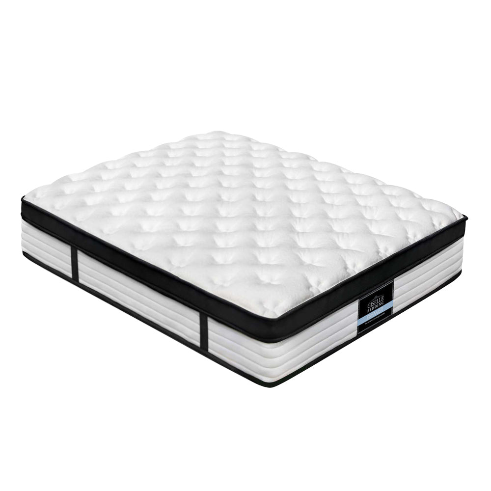 Giselle Bedding Devon Euro Top Pocket Spring Mattress 31cm Thick Double Giselle Bedding