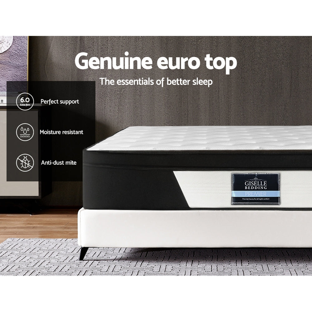 Giselle Bedding Mattress Pocket Spring Medium Firm 30cm PENA Mattresses King Giselle Bedding