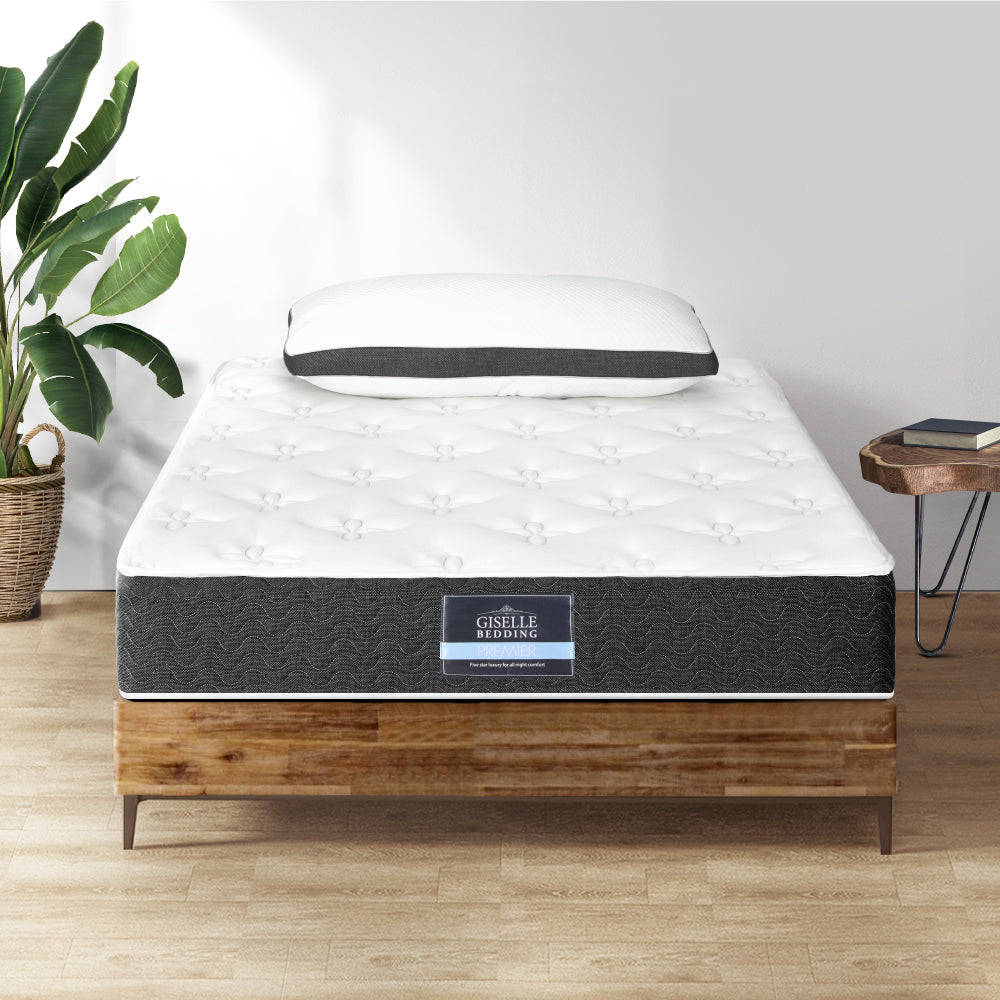 Giselle Bedding Mattress Medium Soft Mattresses Pillow Pocket Spring Single Bed Giselle Bedding