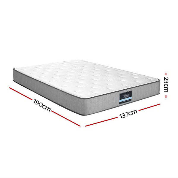 Giselle Bedding Mattress Extra Firm Double Pocket Spring Foam Super Firm 23cm Giselle Bedding