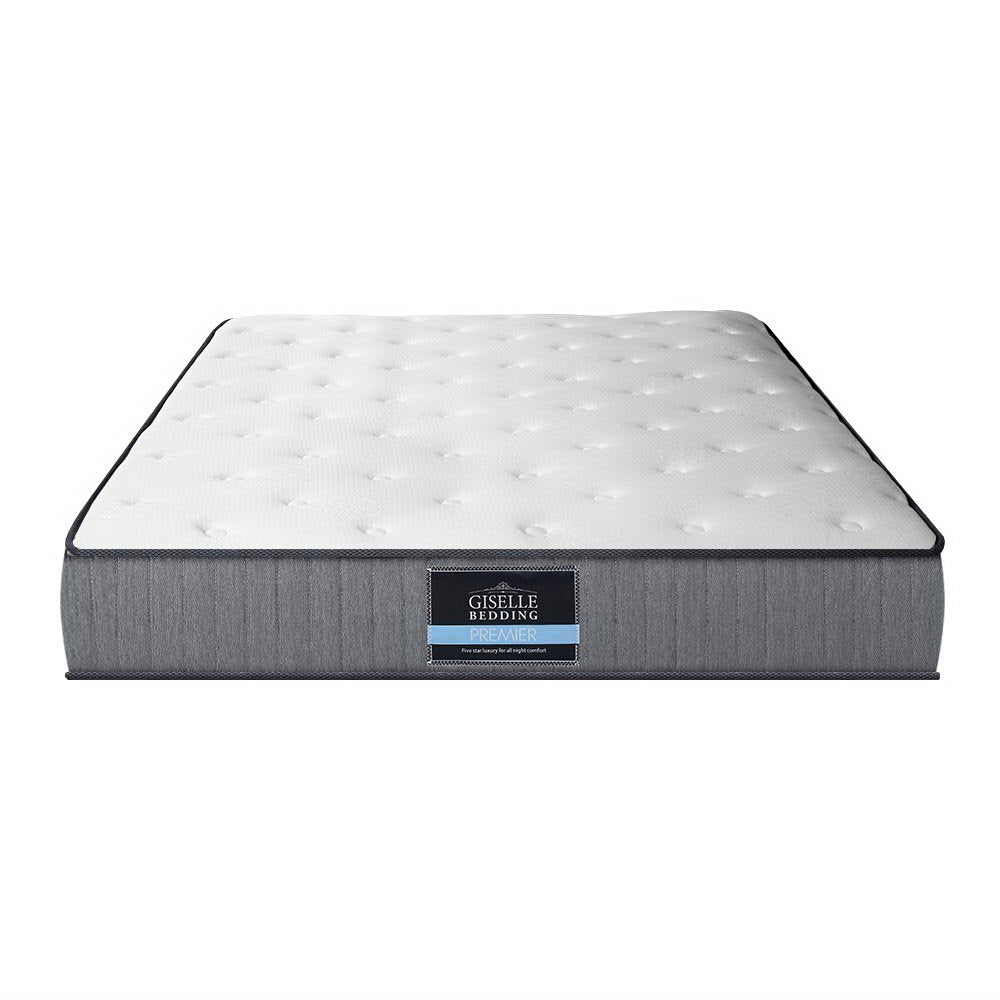 Giselle Bedding Mattress Extra Firm Double Pocket Spring Foam Super Firm 23cm Giselle Bedding