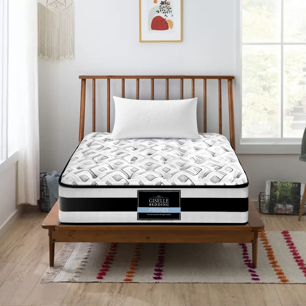 Giselle Bedding Rumba Tight Top Pocket Spring Mattress 24cm Thick – Single Giselle Bedding