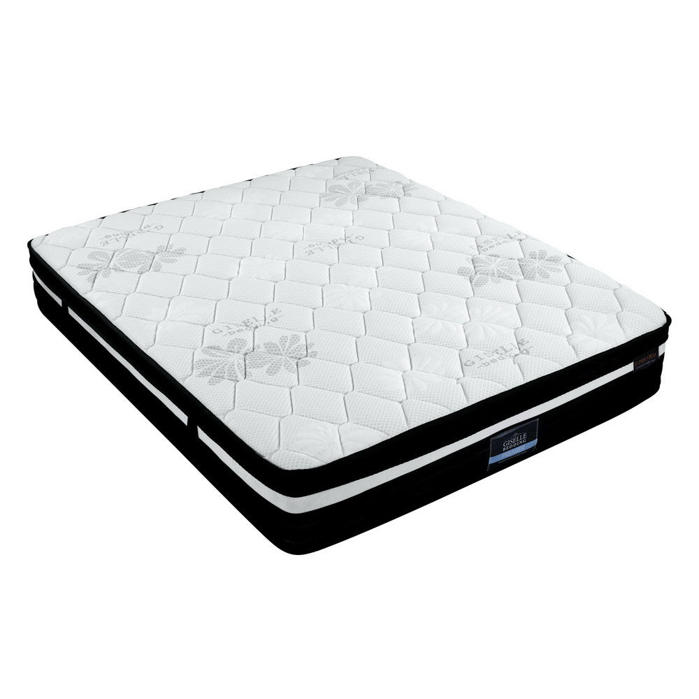 Giselle King Bed Mattress Size Extra Firm 7 Zone Pocket Spring Foam 28cm Giselle Bedding