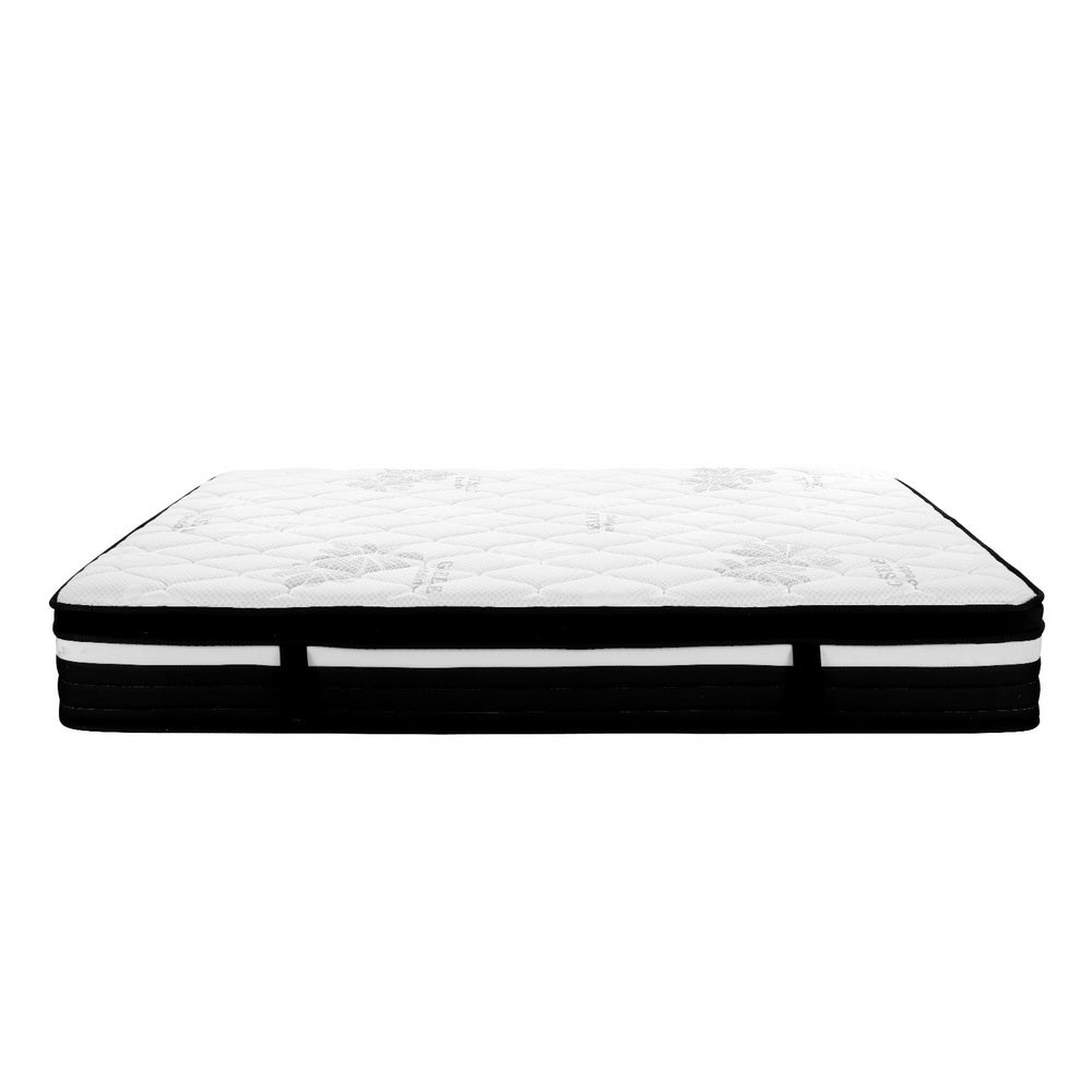 Giselle King Bed Mattress Size Extra Firm 7 Zone Pocket Spring Foam 28cm Giselle Bedding