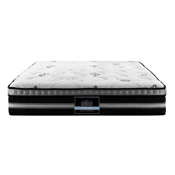 Giselle Bedding Galaxy Euro Top Cool Gel Pocket Spring Mattress 35cm Thick Queen Giselle Bedding