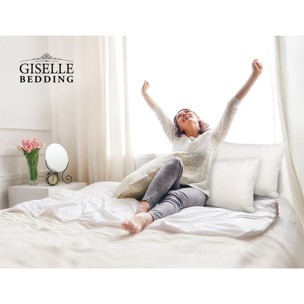Giselle Bedding Set of 2 Visco Elastic Memory Foam Pillows freeshipping - Awezingly