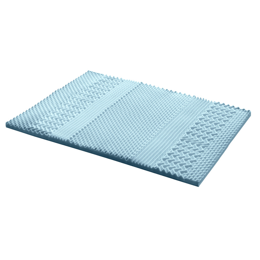 Giselle Bedding Cool Gel 7-zone Memory Foam Mattress Topper w/Bamboo Cover 5cm - King Giselle Bedding