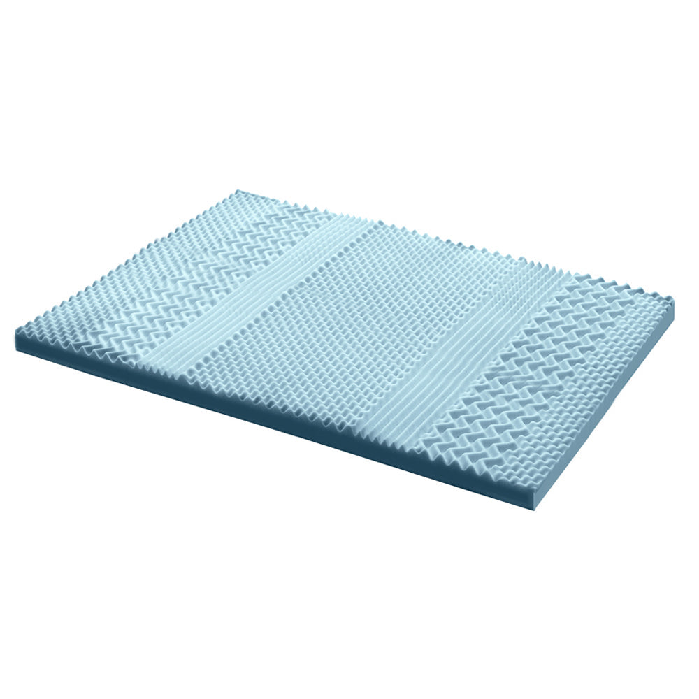 Giselle Bedding Cool Gel 7-zone Memory Foam Mattress Topper w/Bamboo Cover 8cm - Double Giselle Bedding