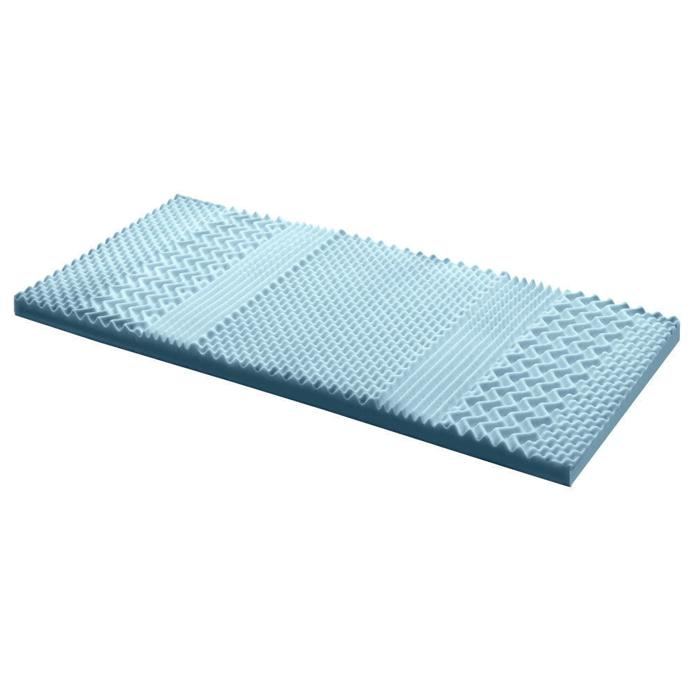 Giselle Bedding Cool Gel 7-zone Memory Foam Mattress Topper w/Bamboo Cover 8cm - Single Giselle Bedding