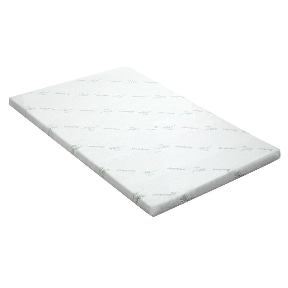 Giselle Bedding Cool Gel Memory Foam Mattress Topper w/Bamboo Cover 5cm - Single Giselle Bedding
