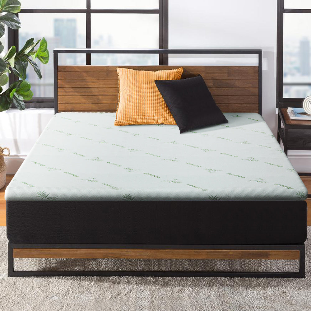 Giselle Bedding Cool Gel Memory Foam Mattress Topper w/Bamboo Cover 5cm - Single Giselle Bedding
