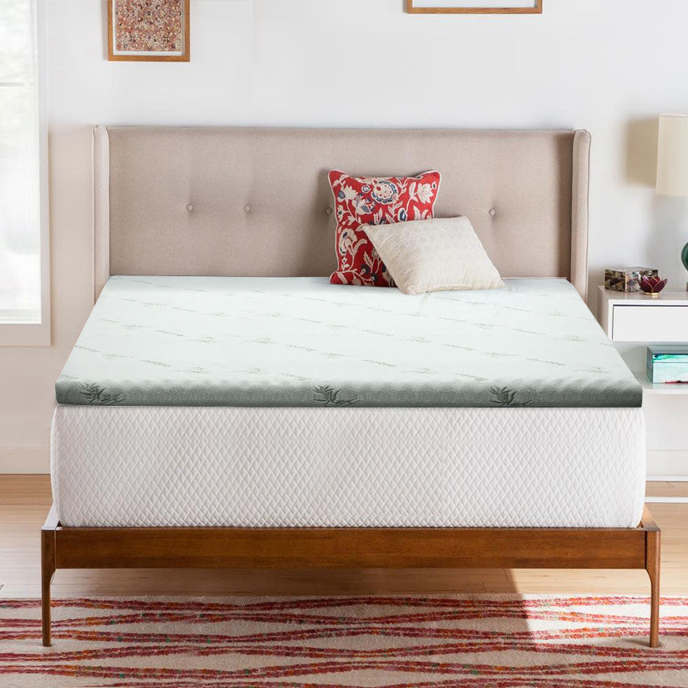 Giselle Bedding Cool Gel Memory Foam Mattress Topper w/Bamboo Cover 8cm - King Giselle Bedding