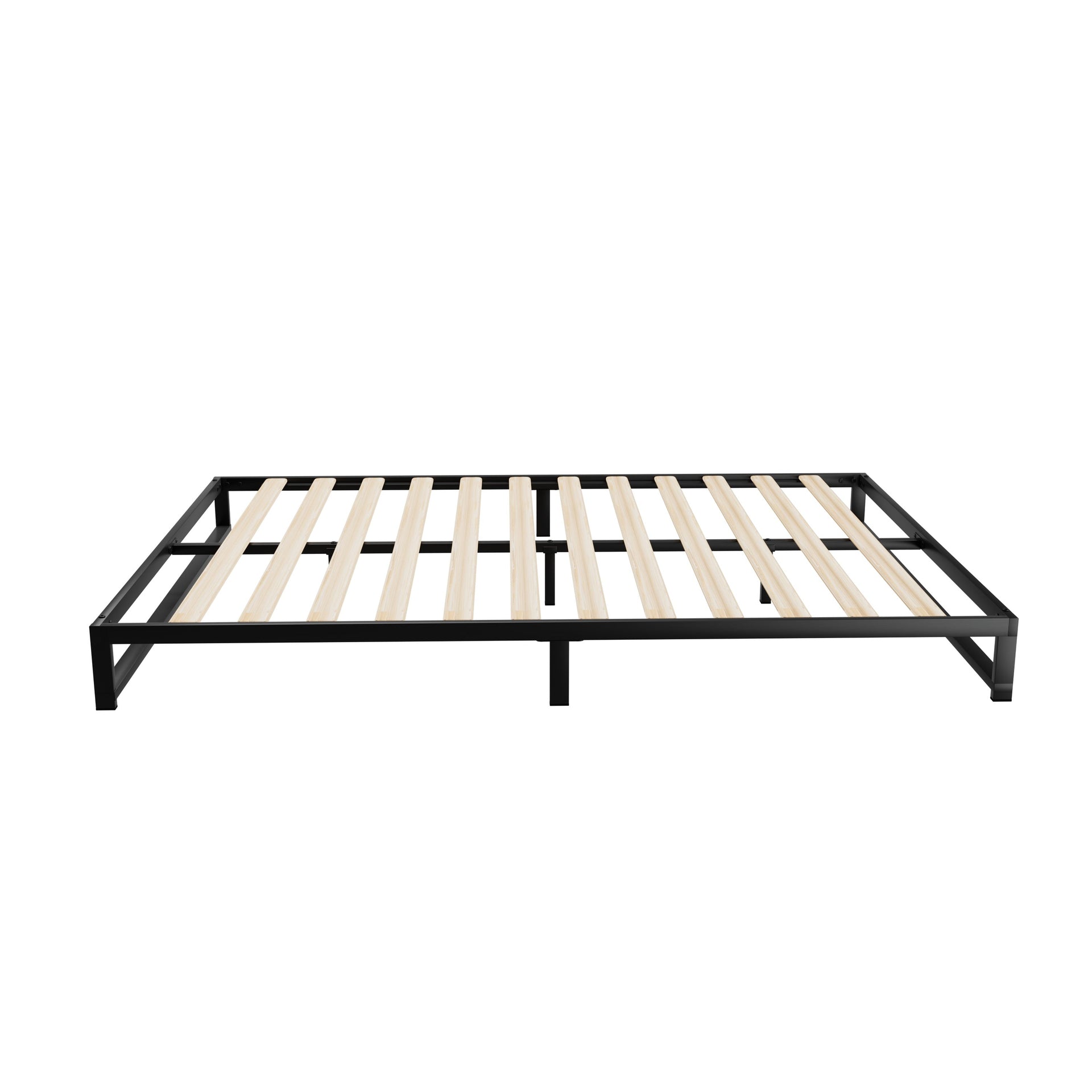 Artiss Metal Bed Frame Double Size Bed Base Mattress Platform Black BERU Artiss