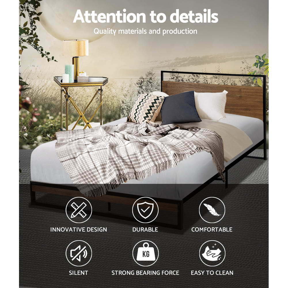 Artiss Metal Bed Frame King Single Size Mattress Base Platform Foundation Dane Artiss