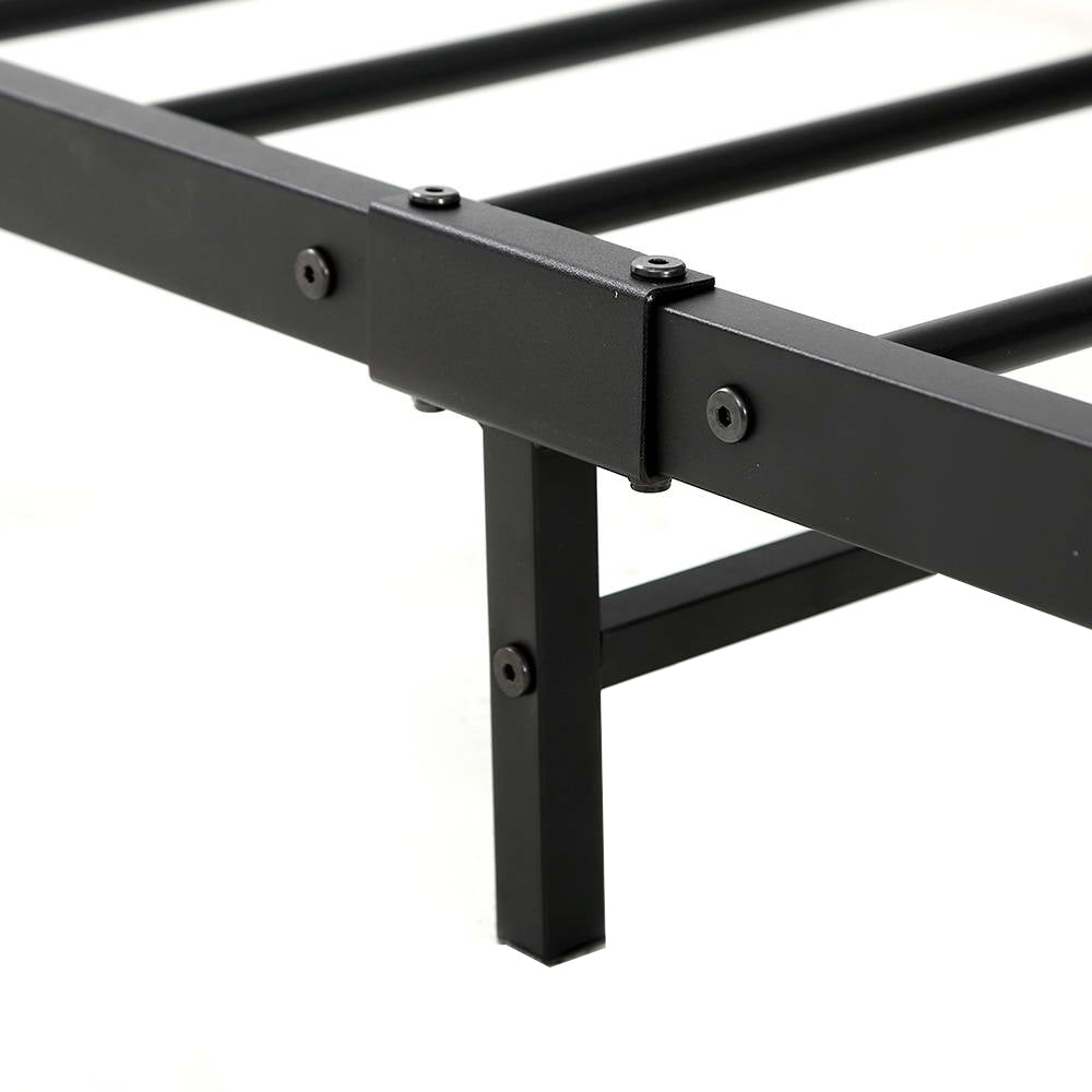Artiss Metal Bed Frame Queen Size Mattress Base Platform Foundation Black Dane Artiss