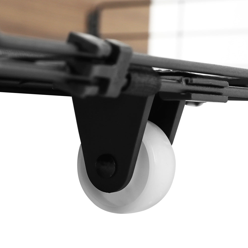 Artiss 2x Trundle Drawers for Metal Bed Frame Storage with Wheels Balck & Walnut Artiss