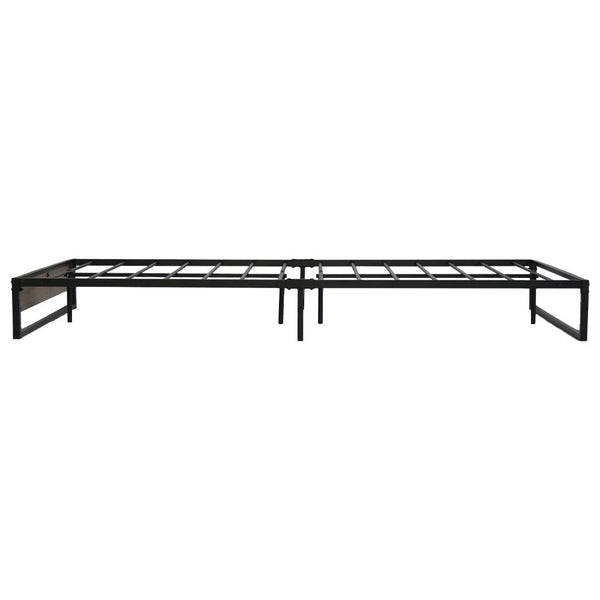 Artiss Metal Bed Frame Double Size Mattress Base Foundation Wooden Black OSLO Artiss