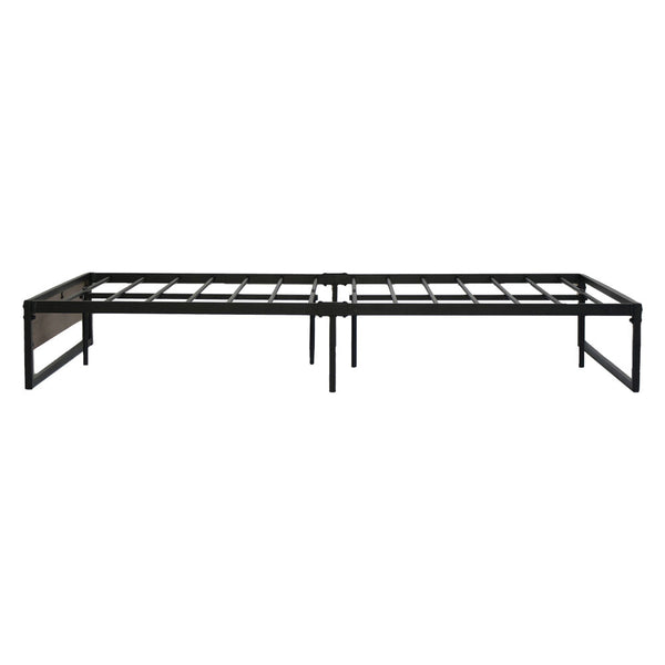Artiss Metal Bed Frame King Single Size Wooden Mattress Base Platform Black OSLO Artiss