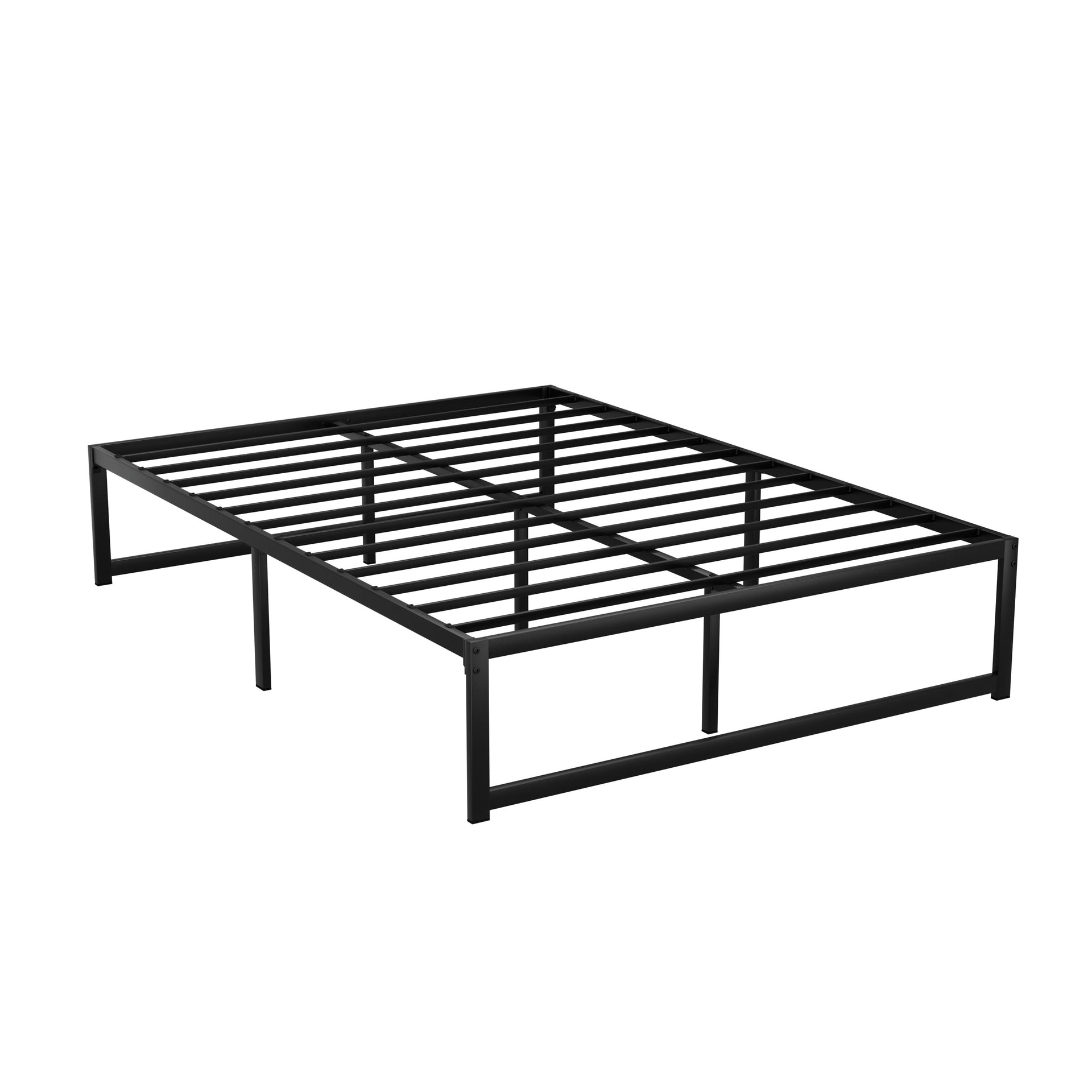 Artiss Bed Frame Metal Platform Double Size Bed Base Mattress Black TINO Artiss