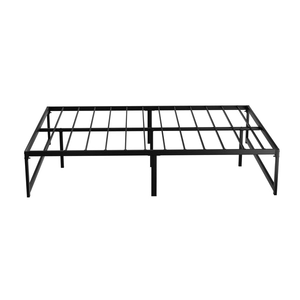 Artiss Bed Frame Metal Platform Double Size Bed Base Mattress Black TINO Artiss