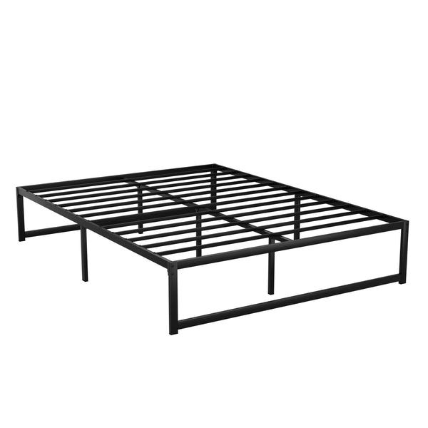 Artiss Bed Frame Metal Platform Queen Size Bed Base Mattress Black TINO Artiss
