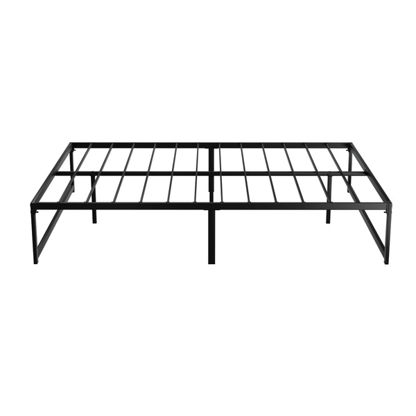 Artiss Bed Frame Metal Platform Queen Size Bed Base Mattress Black TINO Artiss
