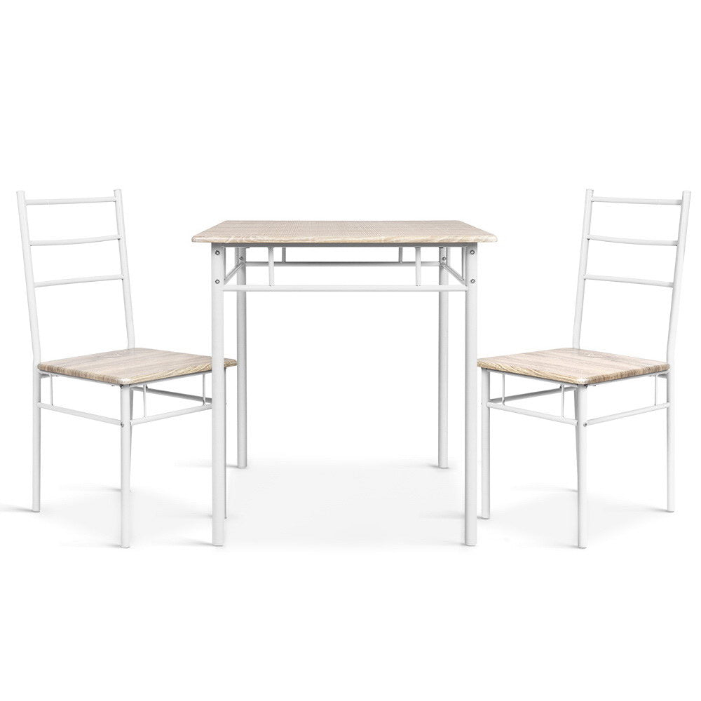 Artiss 3 Piece Dining Set - Natural freeshipping - Awezingly
