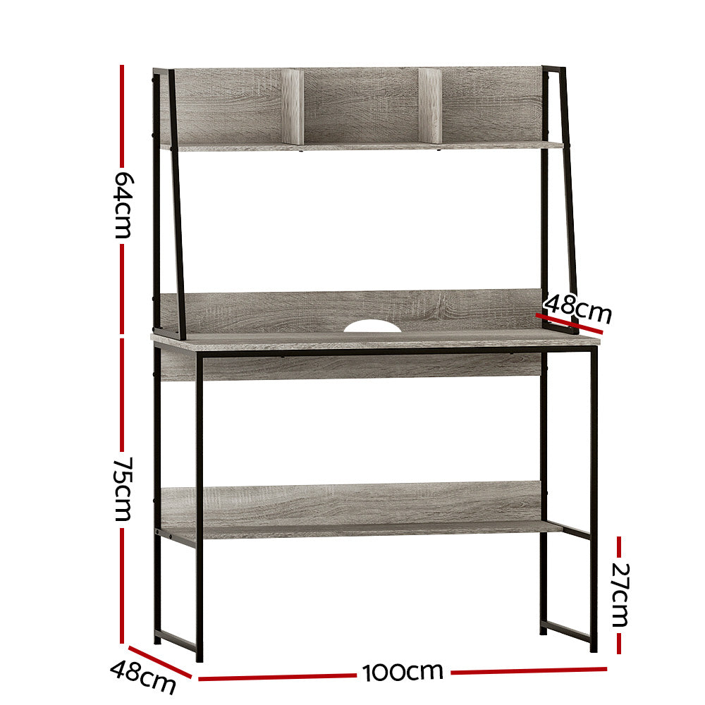 Artiss Computer Desk Office Desks Study Table Workstation Bookshelf Storage Artiss